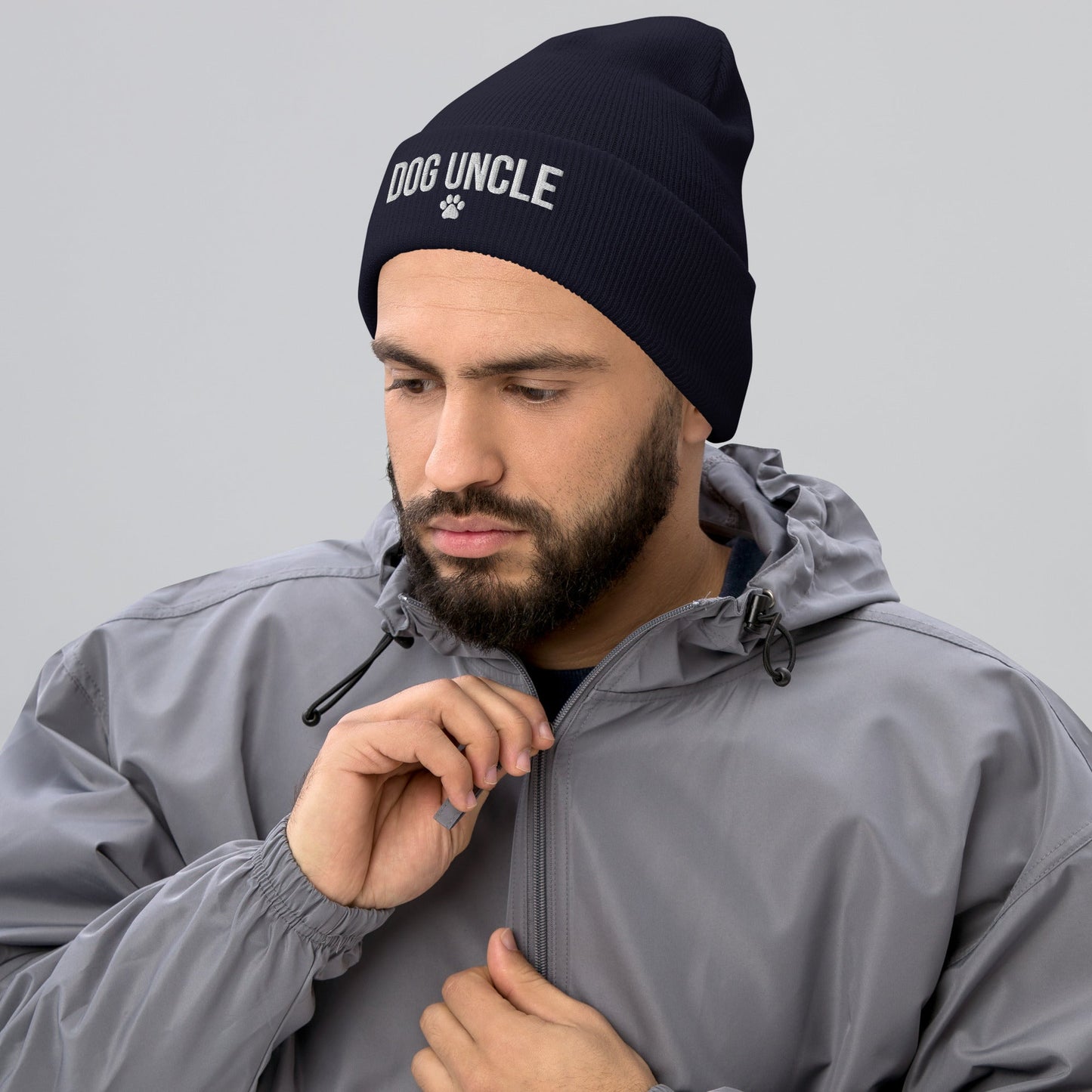 Dog Uncle Cuffed Beanie - Hi Doggi