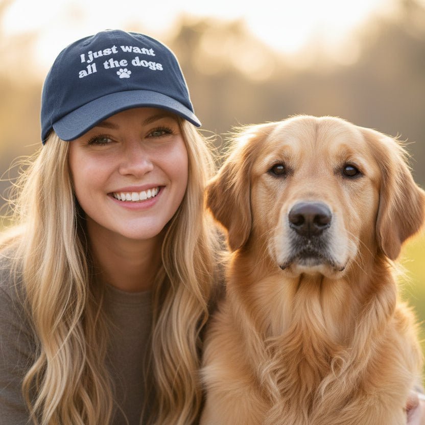 I Just Want All The Dogs Cap - Hi Doggi