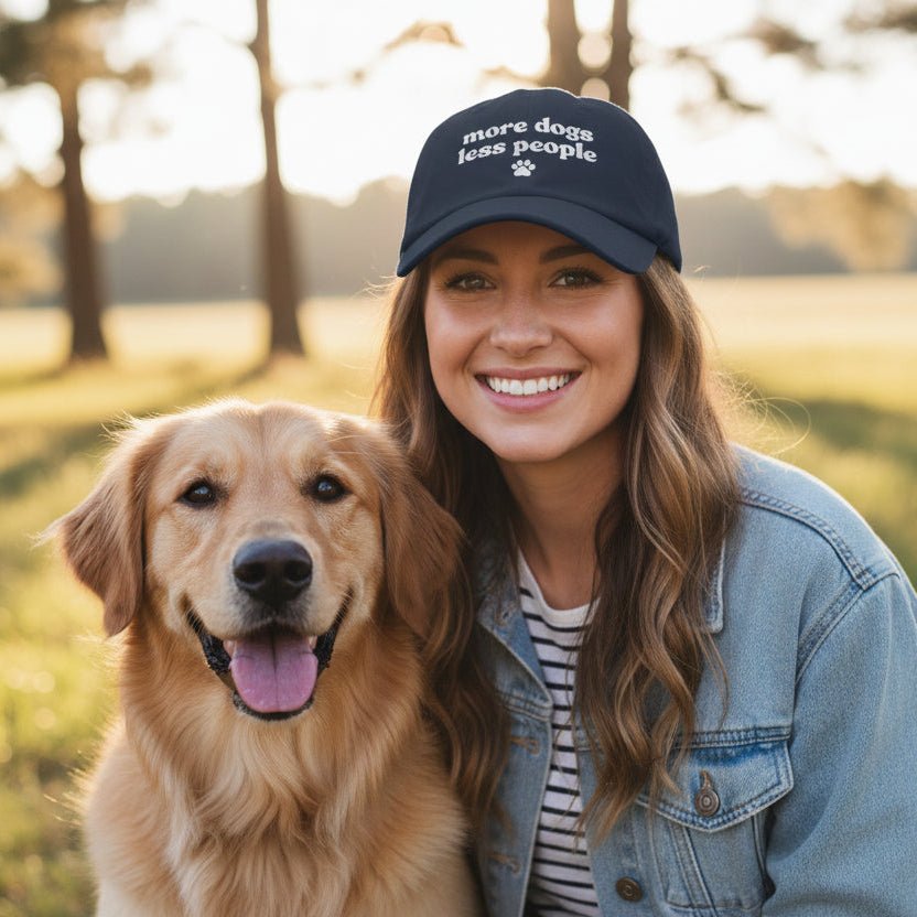 More Dogs Less People Cap - Hi Doggi