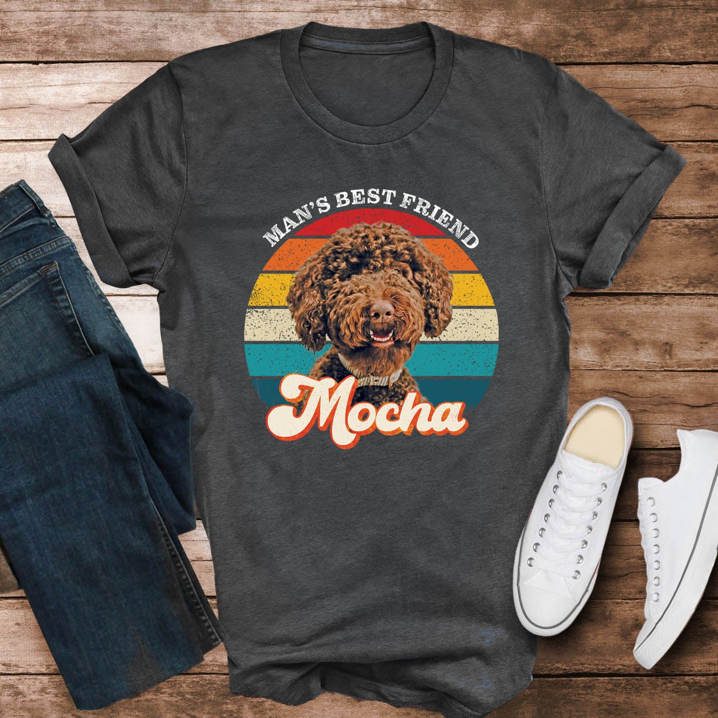 Man's Best Friend Photo Retro Shirt