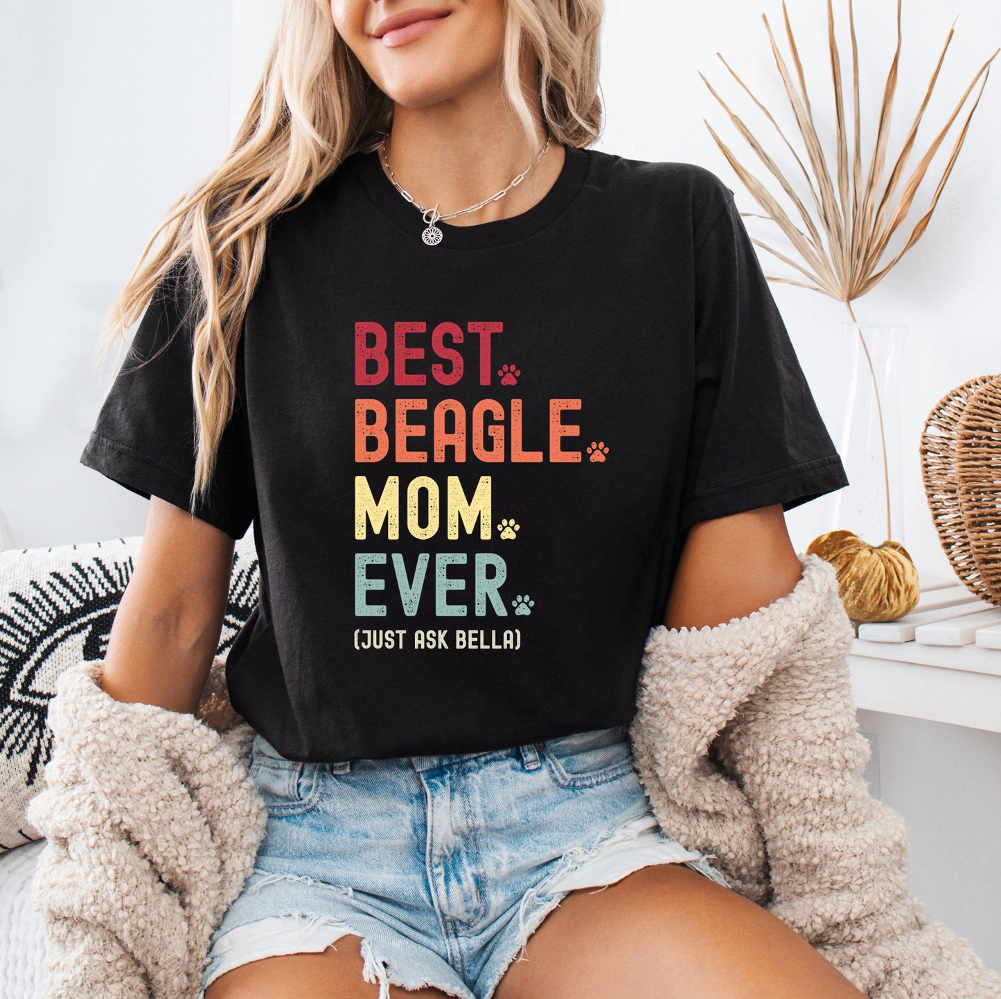 BEST BEAGLE MOM EVER custom t shirt