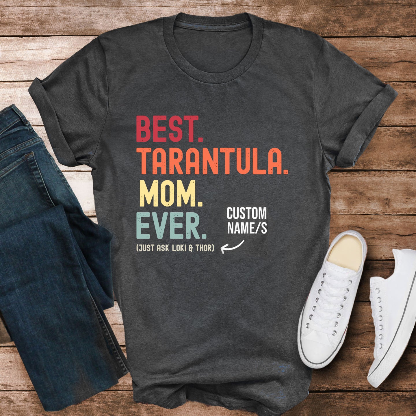 Best Tarantula Mom ever shirt with custom name
