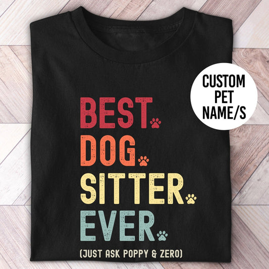 Dog Sitter custom retro t-shirt 