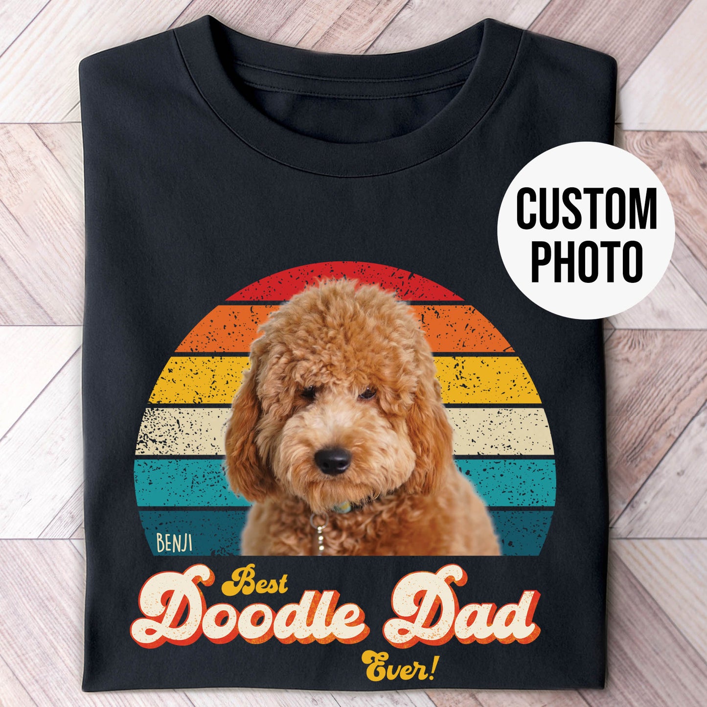 Doodle Dad Photo Retro Shirt