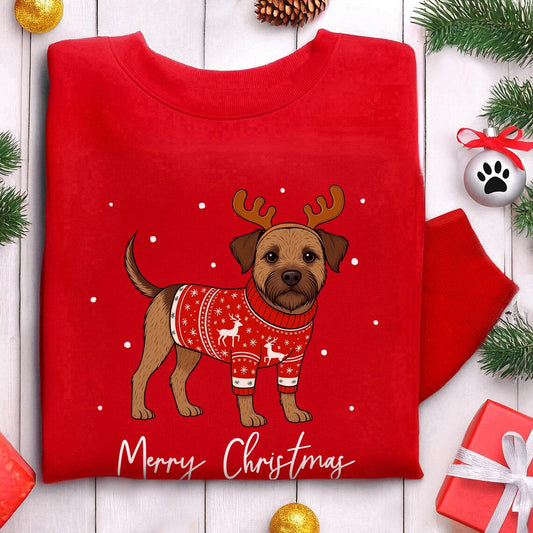 Border Terrier Christmas Sweatshirt