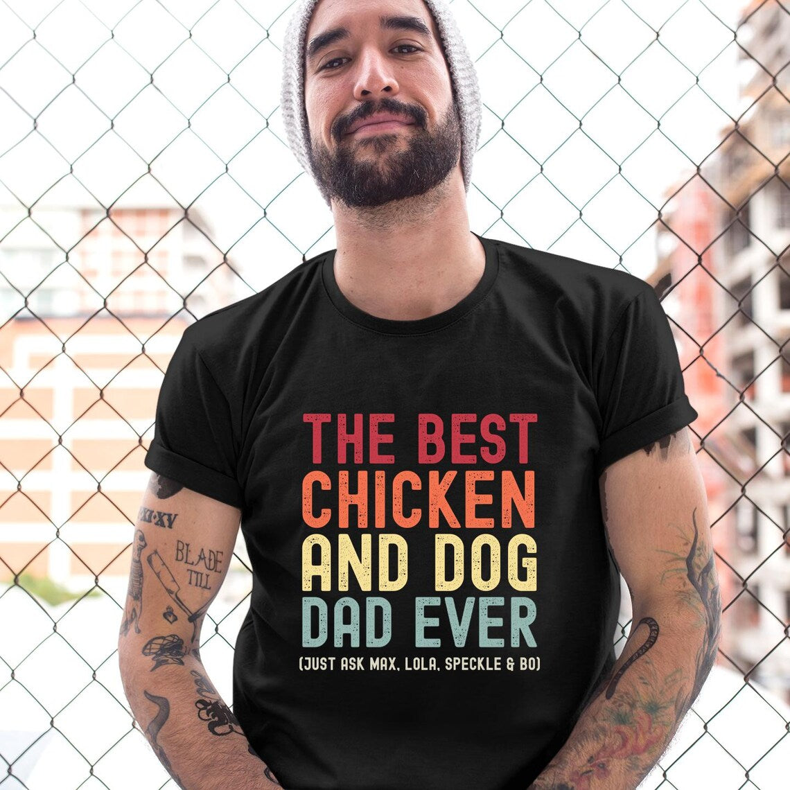 Chicken And Dog Dad Just Ask Shirt