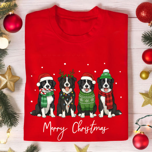 Border Collies Christmas Shirt