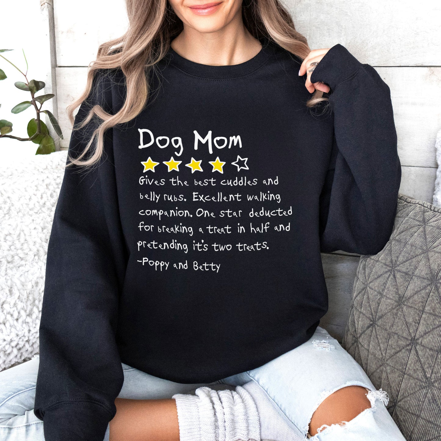 Dog Mom Review Sweatshirt