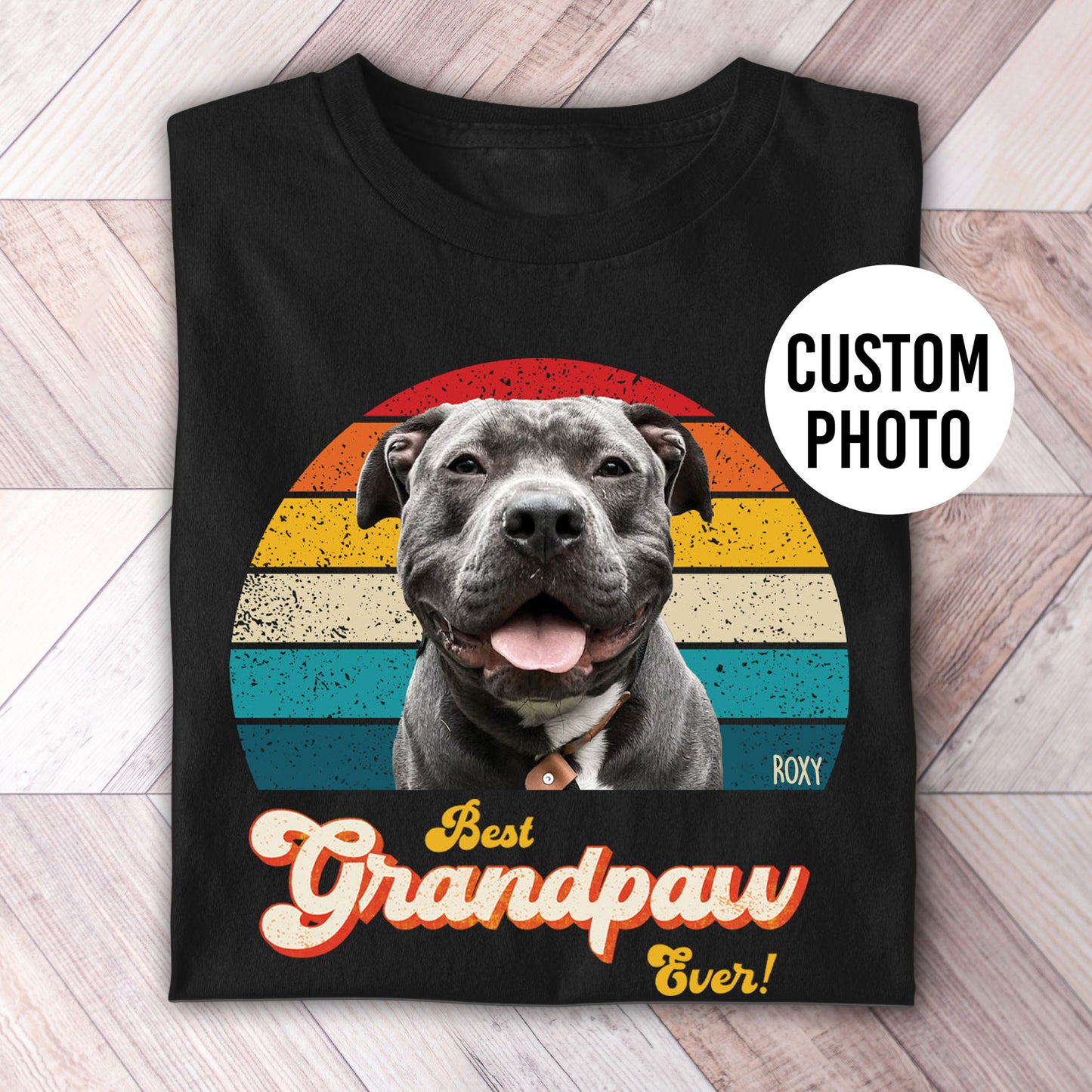 Grandpaw Photo Retro Shirt