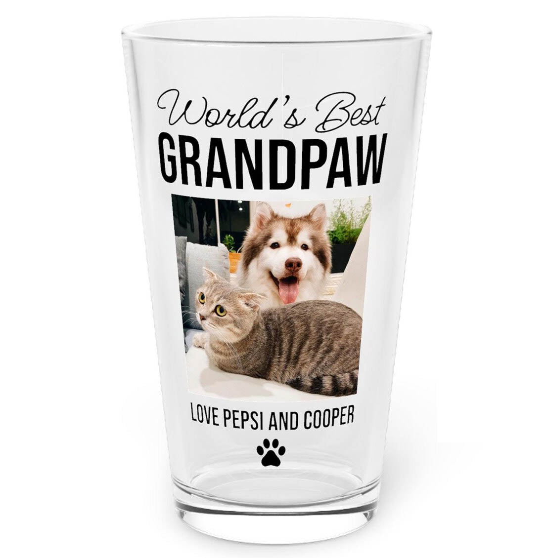 World's Best Grandpaw Pint Glass