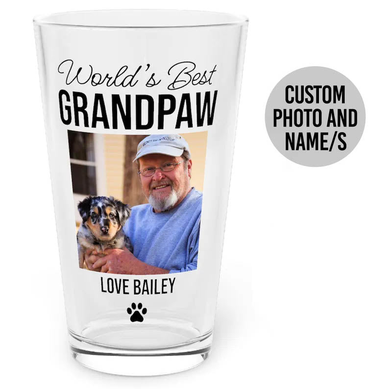 World's Best Grandpaw Pint Glass
