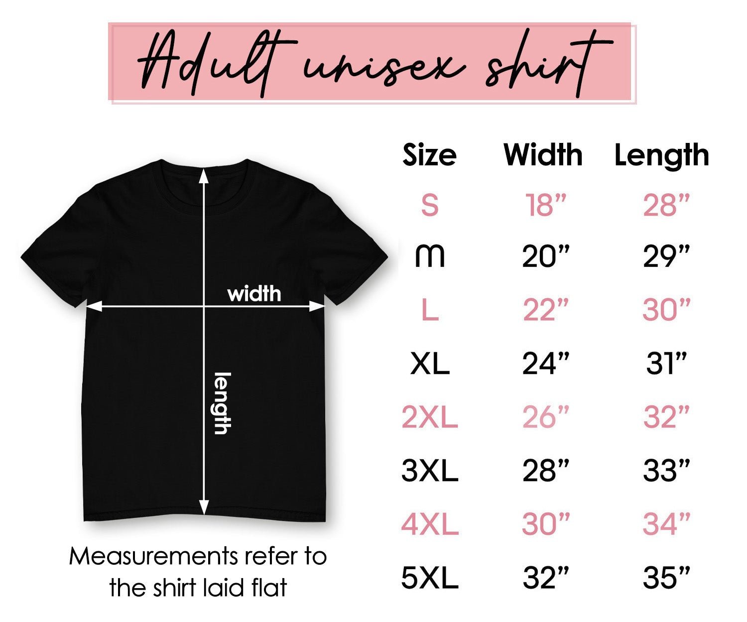 Hi Doggi Tshirt Size chart