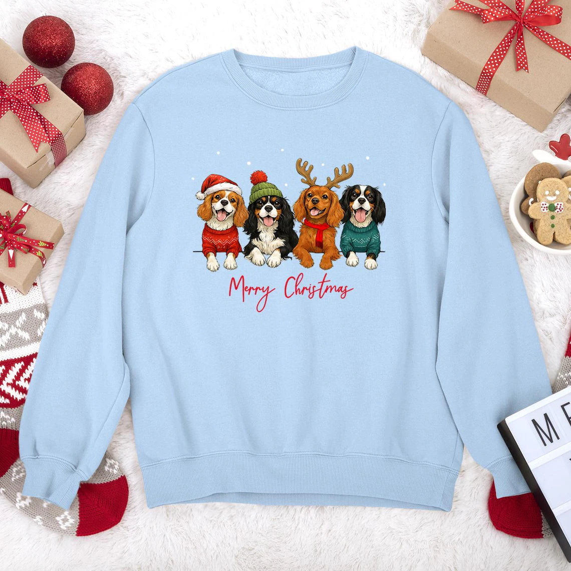 Cavalier King Charles Spaniel Christmas Sweatshirt