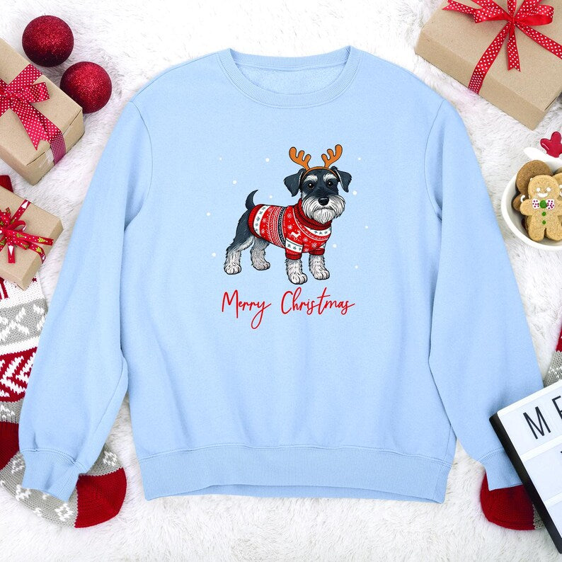 Miniature Schnauzer Christmas Sweatshirt