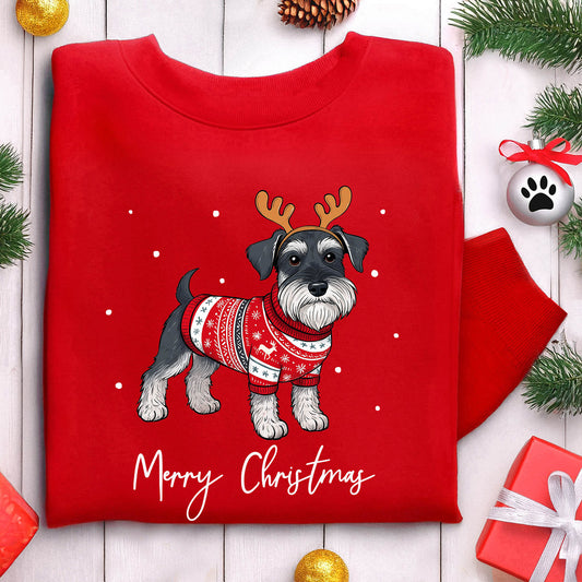 Miniature Schnauzer Christmas Sweatshirt