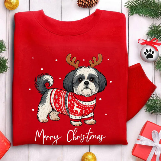 Shih Tzu Christmas Sweatshirt