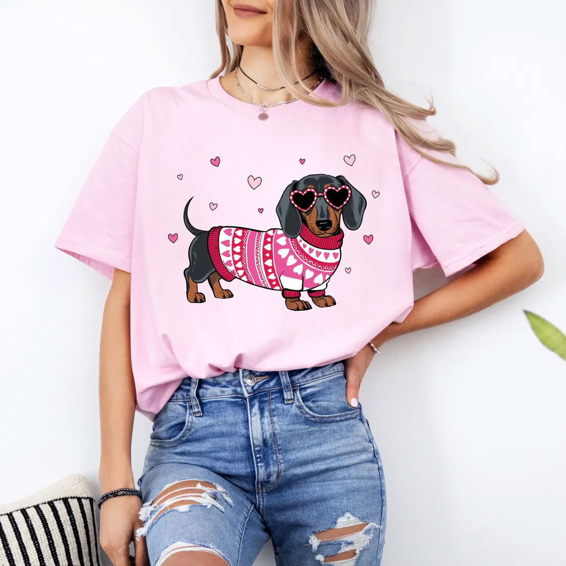 Dachshund Love Hearts Shirt
