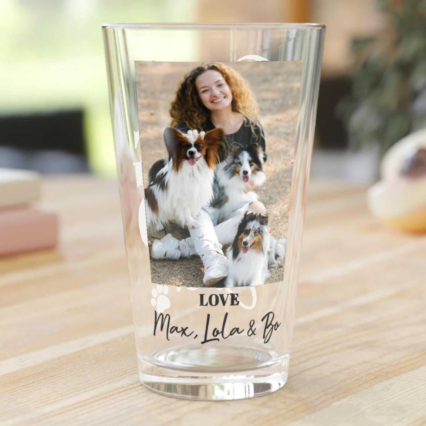 Best Dog Aunt Ever Pint Glass - Hi Doggi