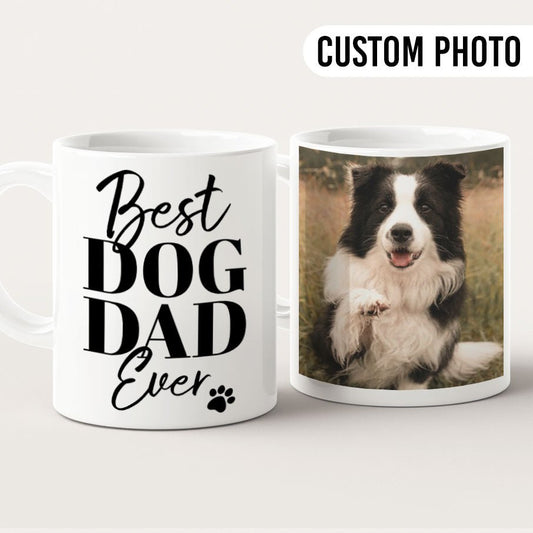 Best Dog Dad Photo Mug - Hi Doggi