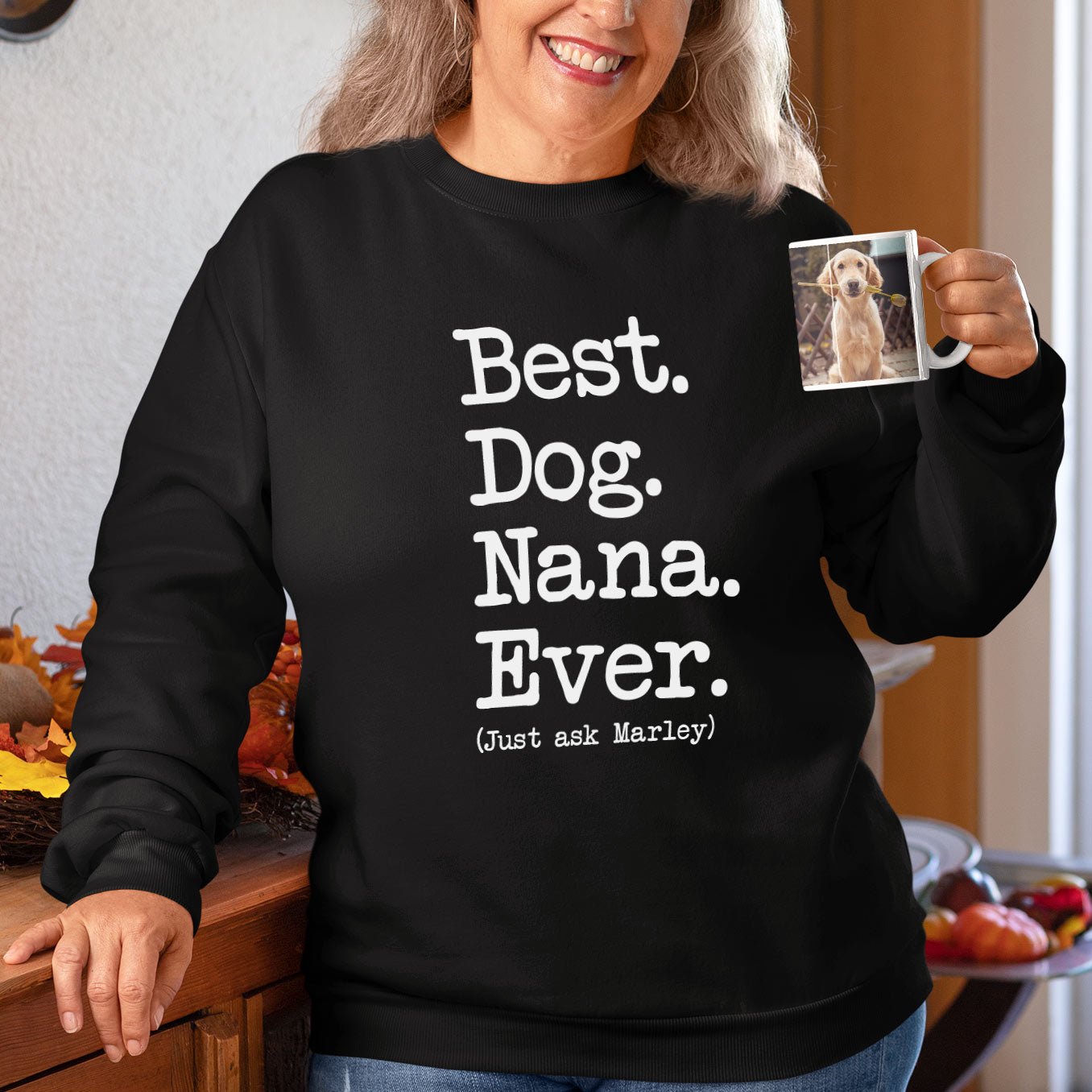 Best Dog Nana Type Sweatshirt - Hi Doggi