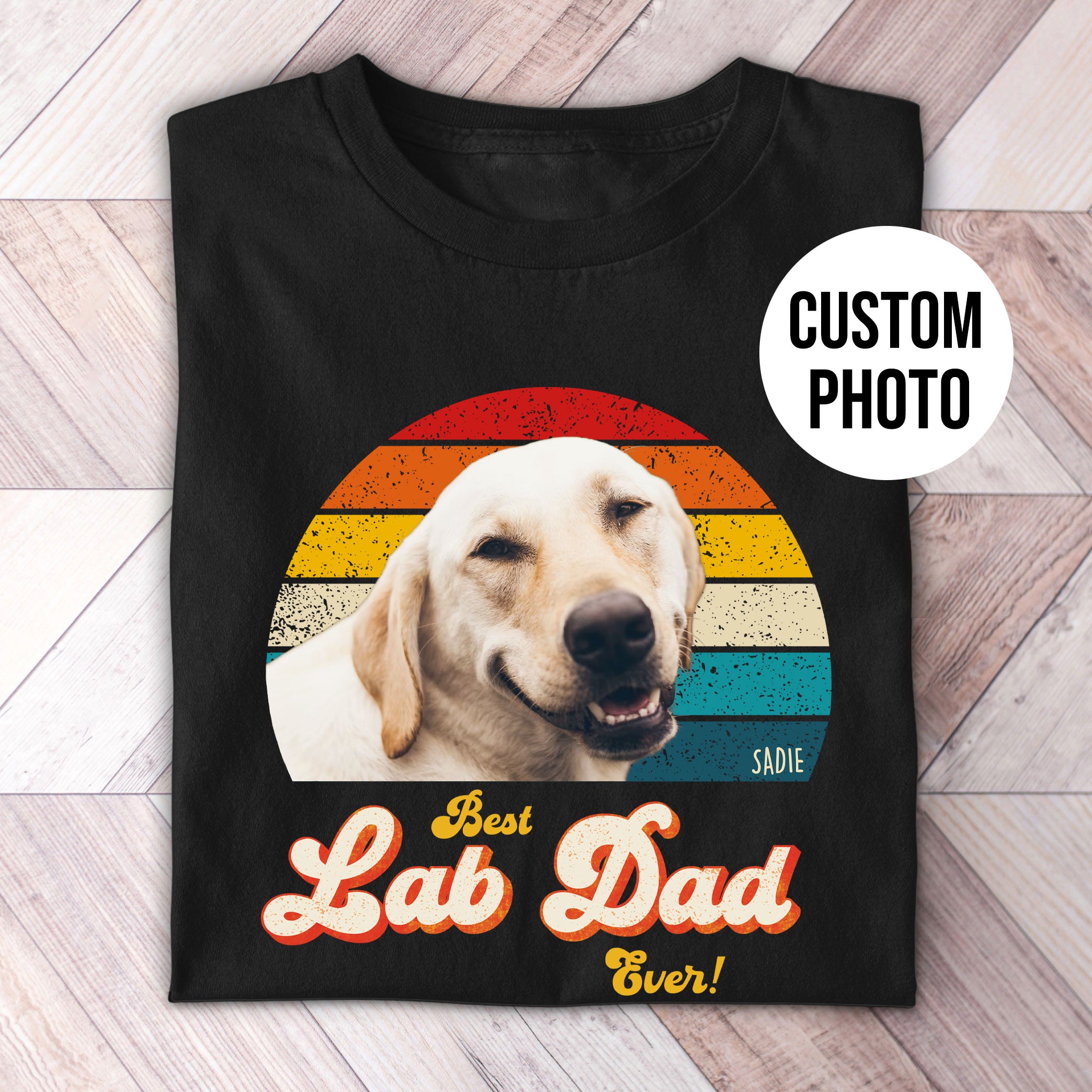 Lab Dad Photo Retro Shirt – Hi Doggi