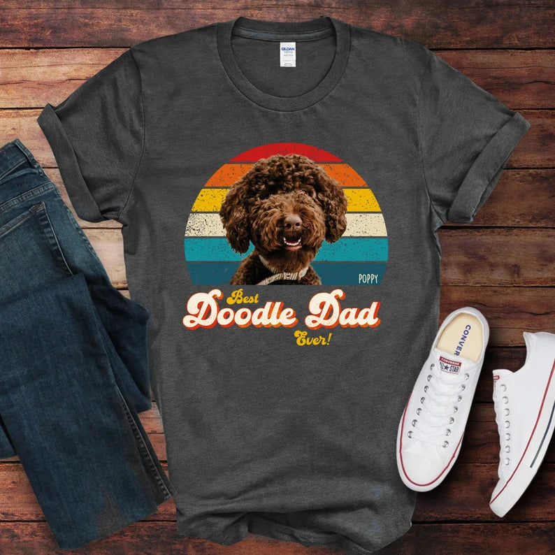 Doodle Dad Photo Retro Shirt