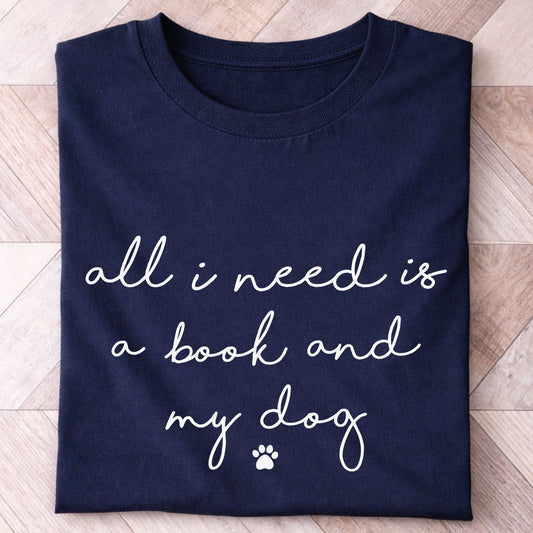 Book and my Dog Shirt - Hi Doggi