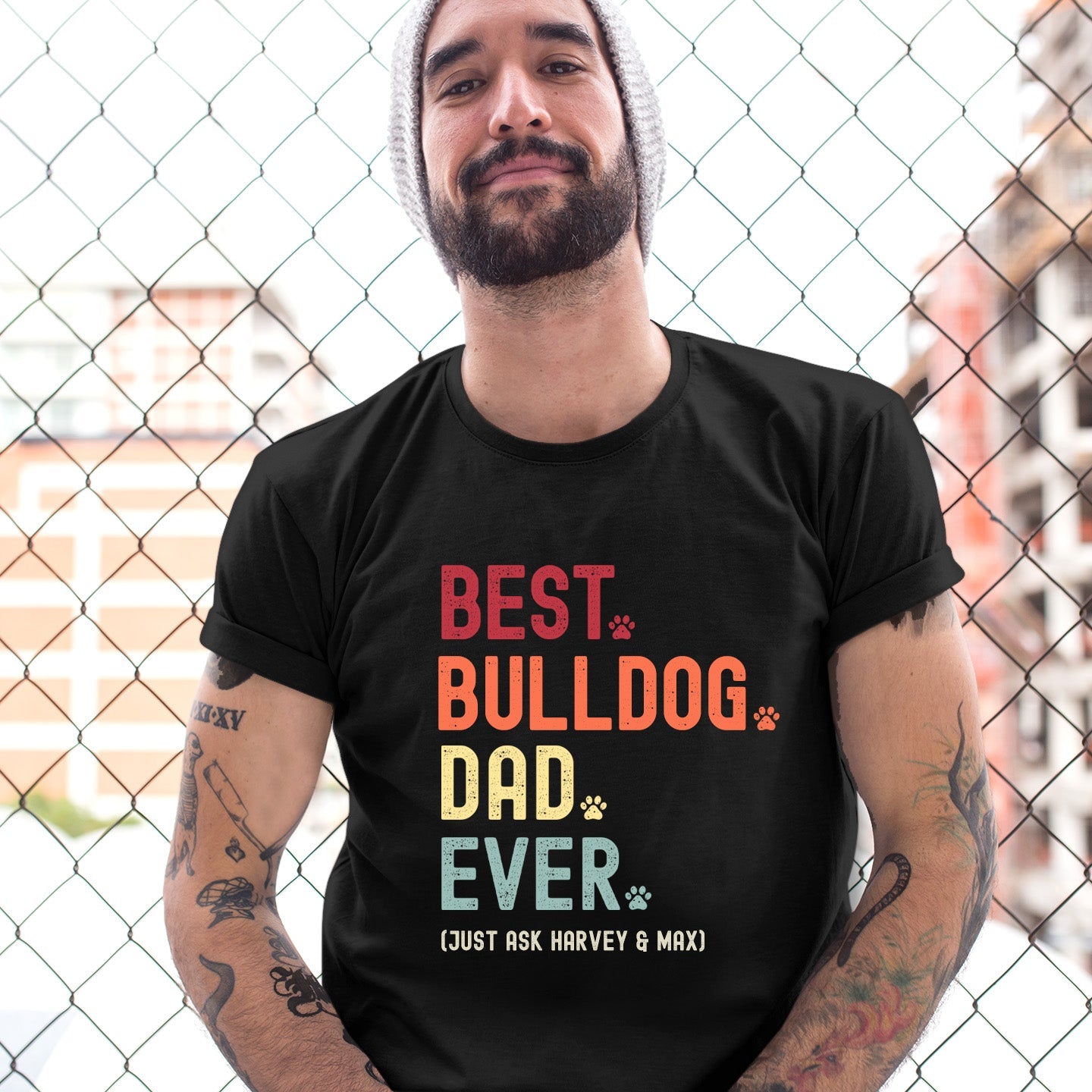 Bulldog Dad Just Ask Shirt - Hi Doggi