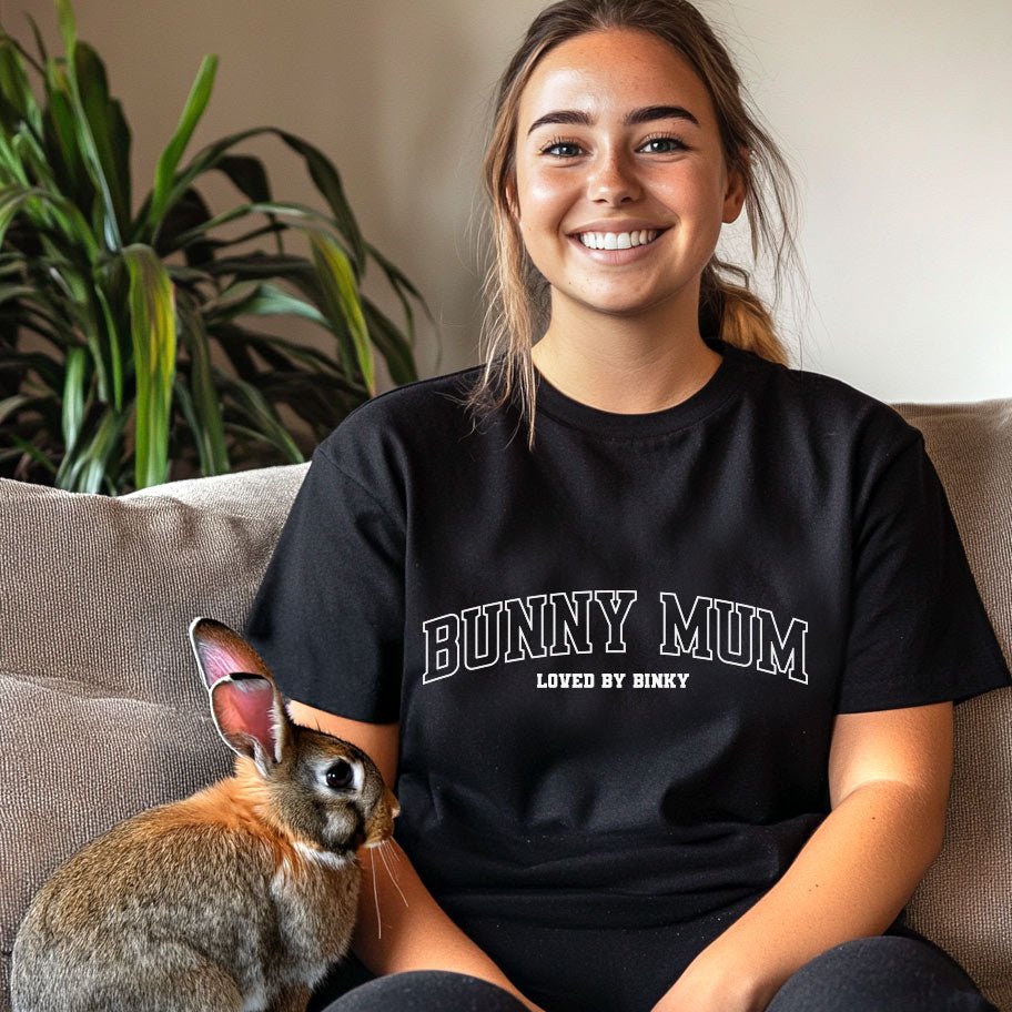 Bunny Mum Custom Varsity Shirt - Hi Doggi