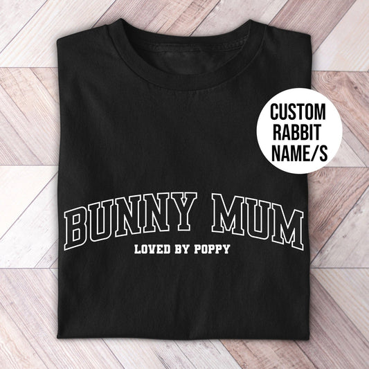 Bunny Mum Custom Varsity Shirt - Hi Doggi