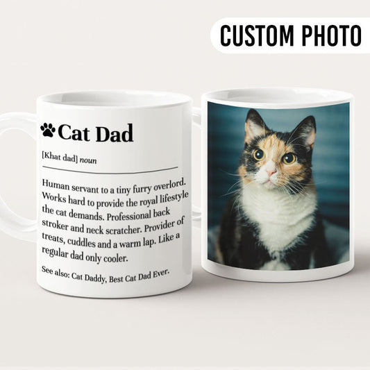 Cat Dad Definition Photo Mug - Hi Doggi