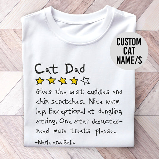 Cat Dad Review Shirt - Hi Doggi