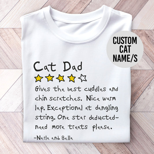 Cat Dad Review Shirt