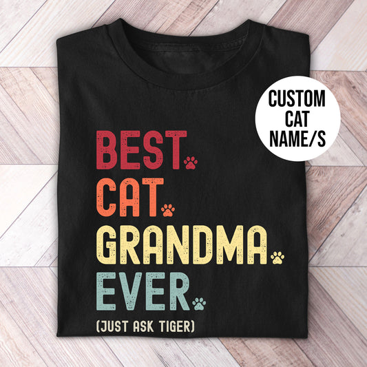 cat grandma shirt gift 