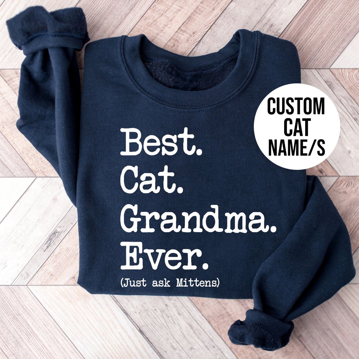 Cat Grandma Type Sweatshirt - Hi Doggi