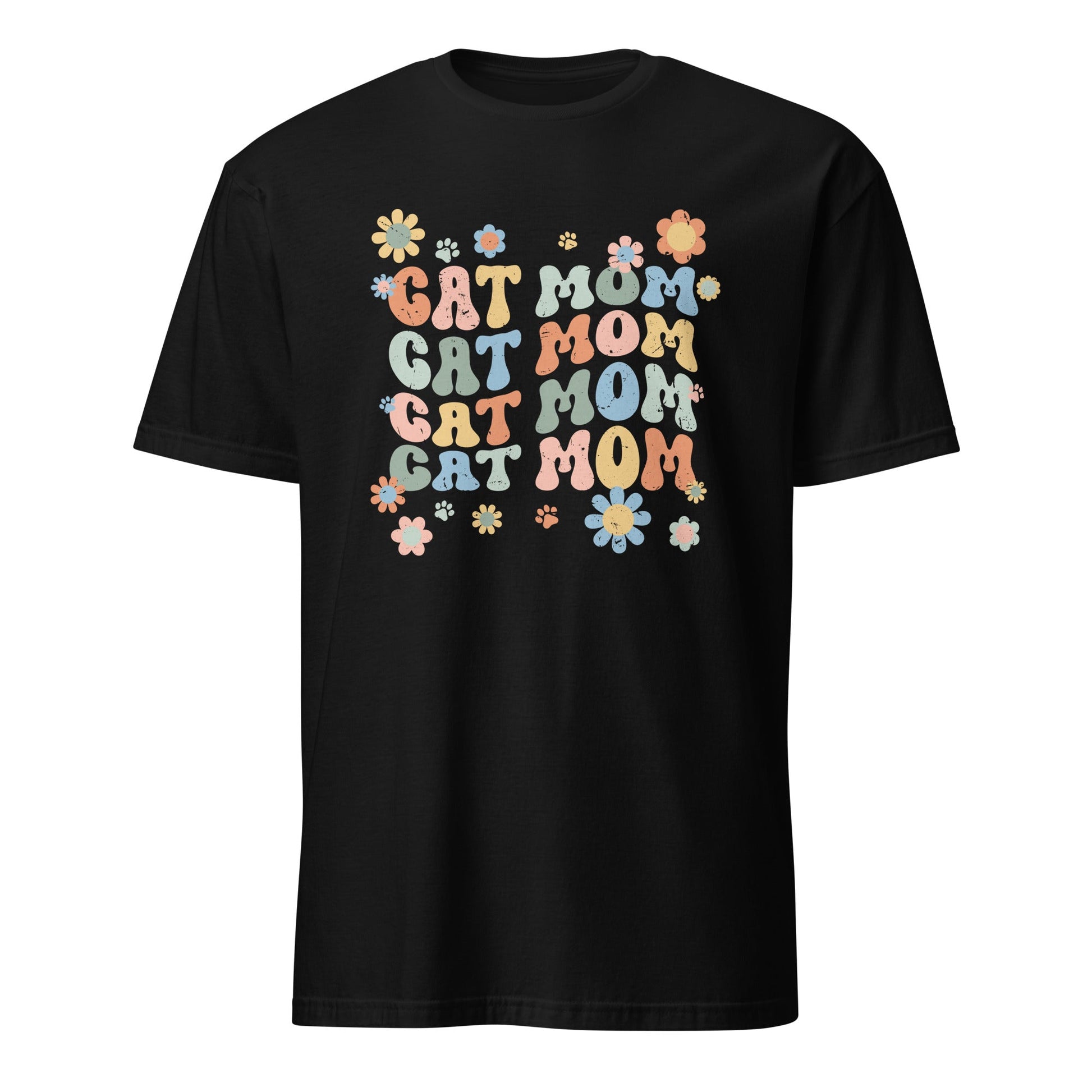 Cat Mom Groovy Text Shirt - Hi Doggi