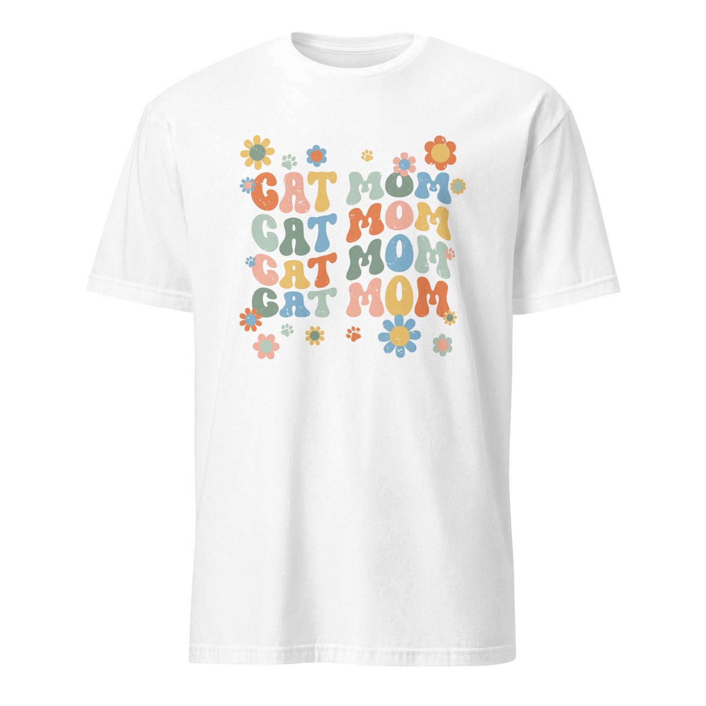 Cat Mom Groovy Text Shirt - Hi Doggi