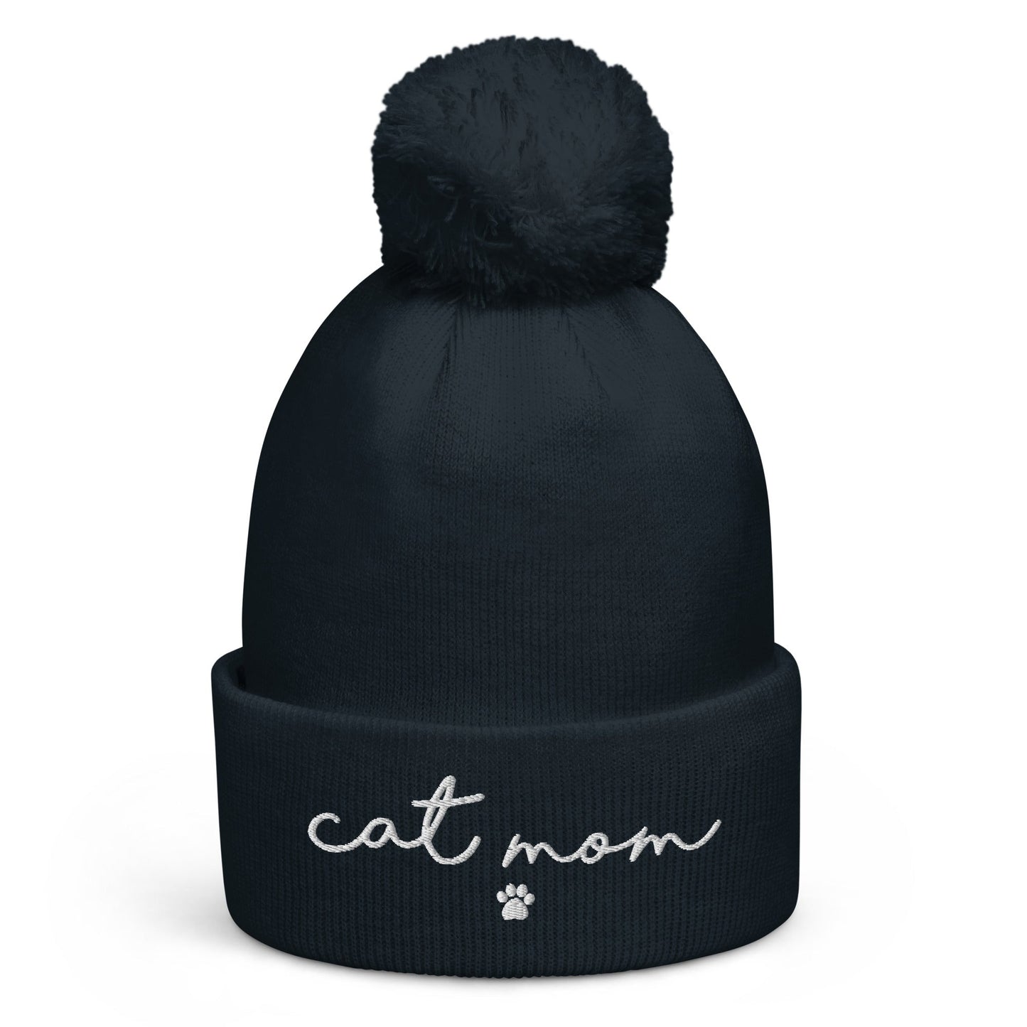 Cat Mom Pom Pom Beanie - Hi Doggi