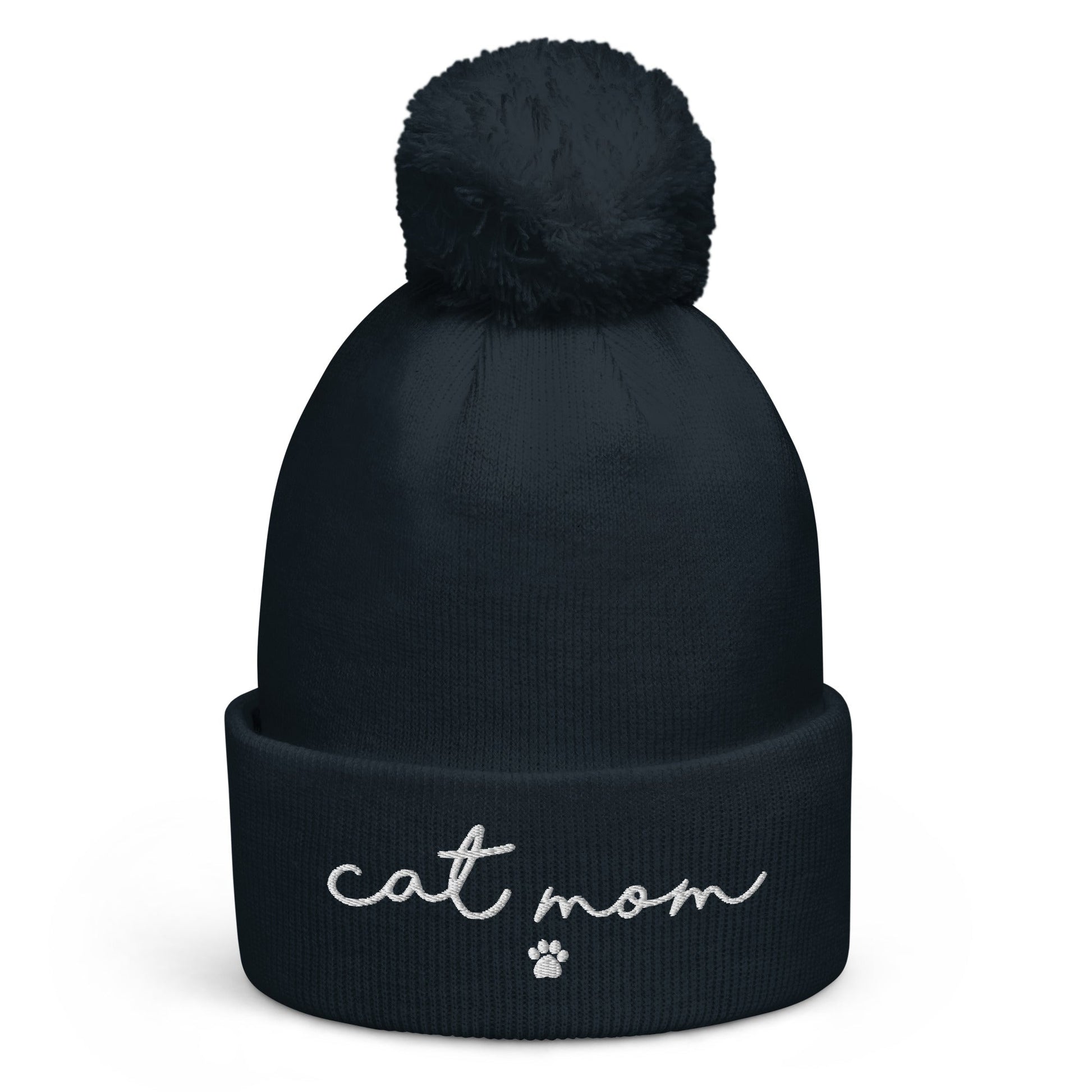 Cat Mom Pom Pom Beanie - Hi Doggi