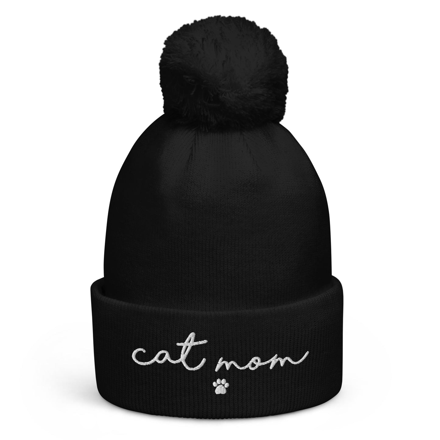 Cat Mom Pom Pom Beanie - Hi Doggi