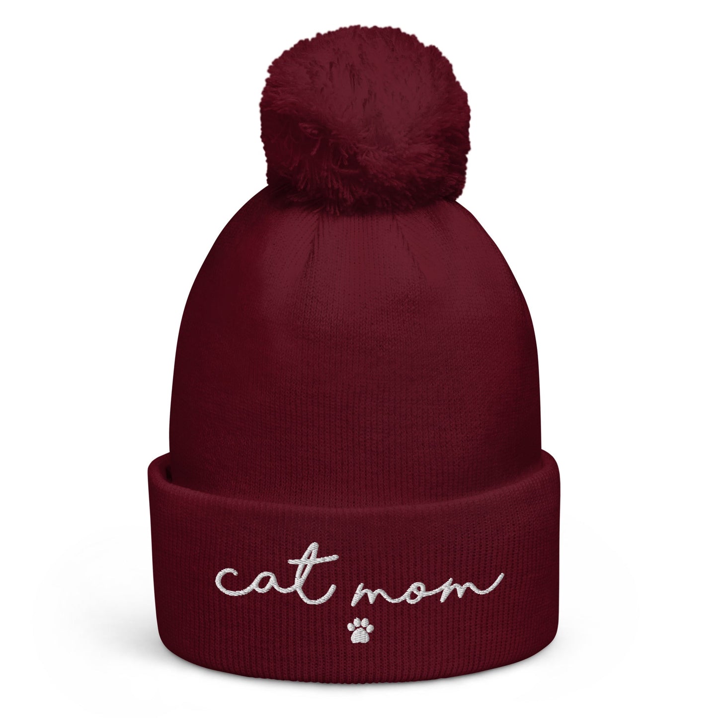 Cat Mom Pom Pom Beanie - Hi Doggi