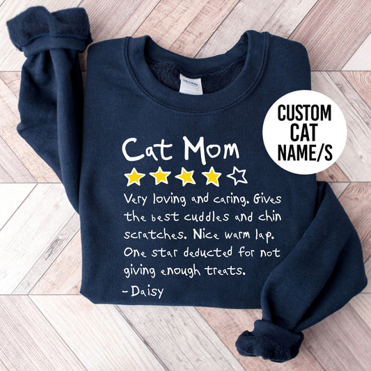 Cat Mom Review Sweatshirt - Hi Doggi
