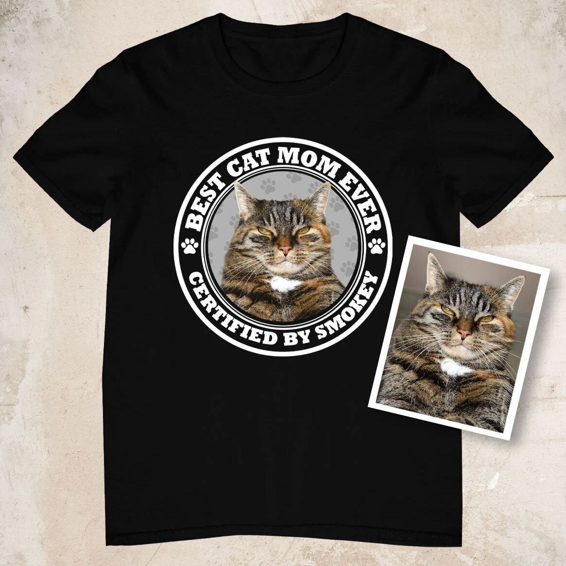 Certified Best Cat Mom Photo Shirt