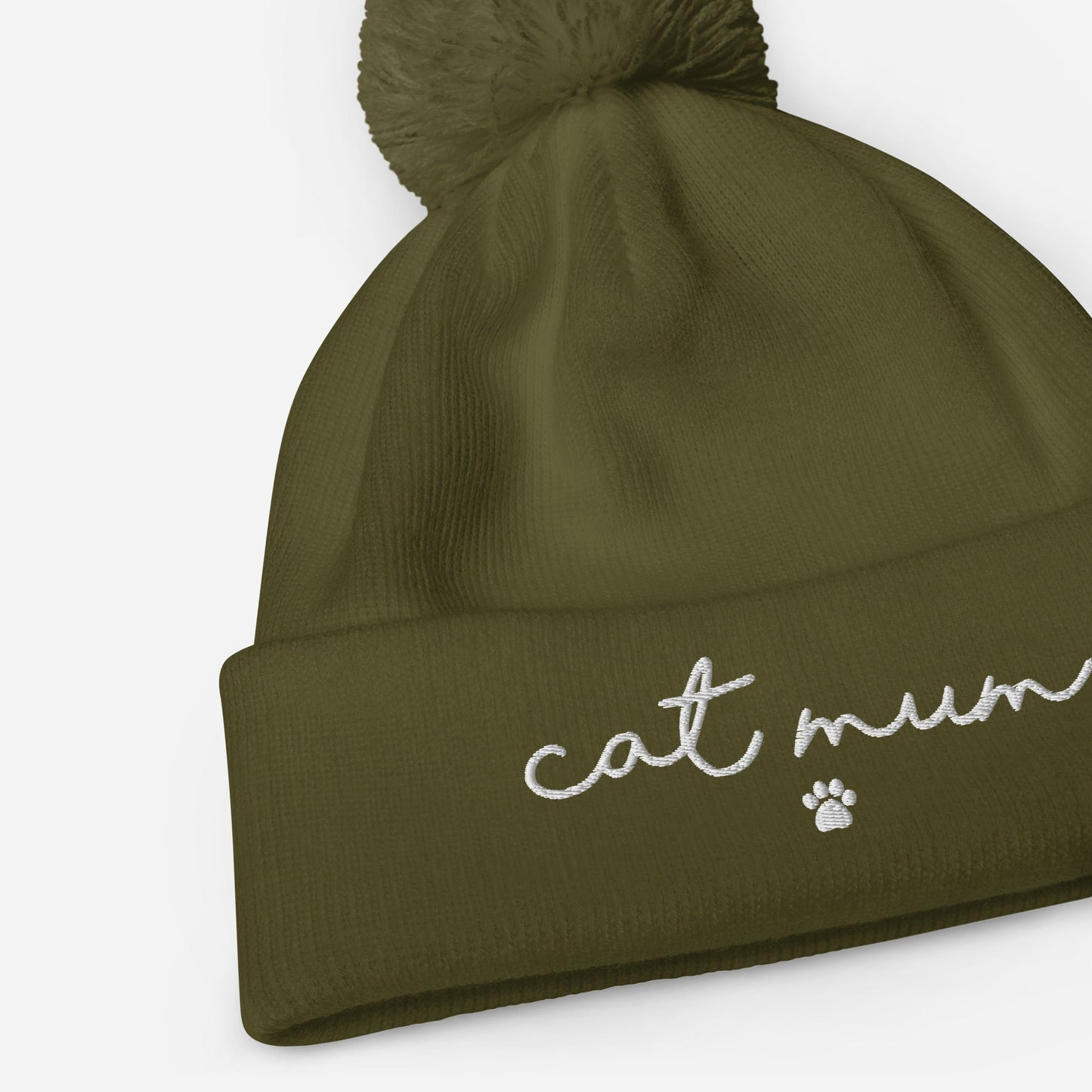Cat Mum Pom Pom Beanie - Hi Doggi