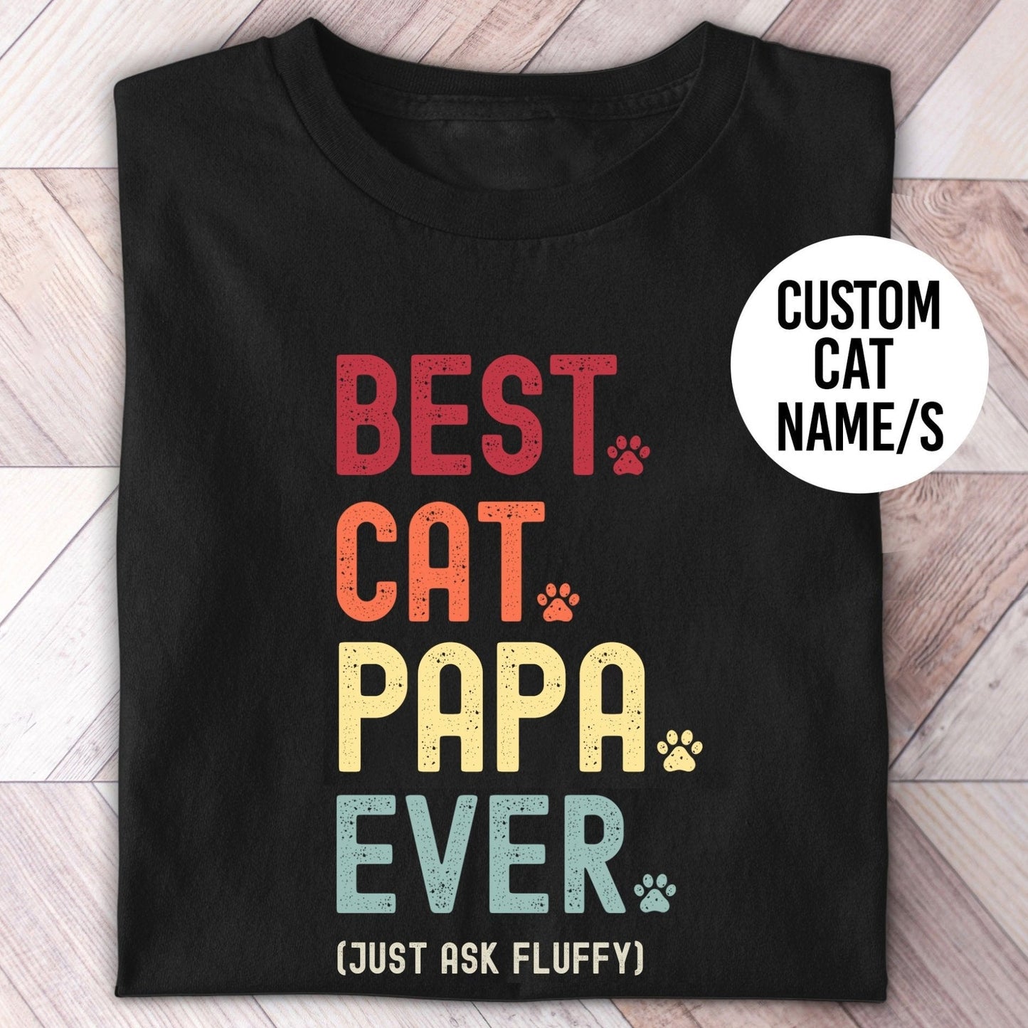 Cat Papa Just Ask Shirt - Hi Doggi