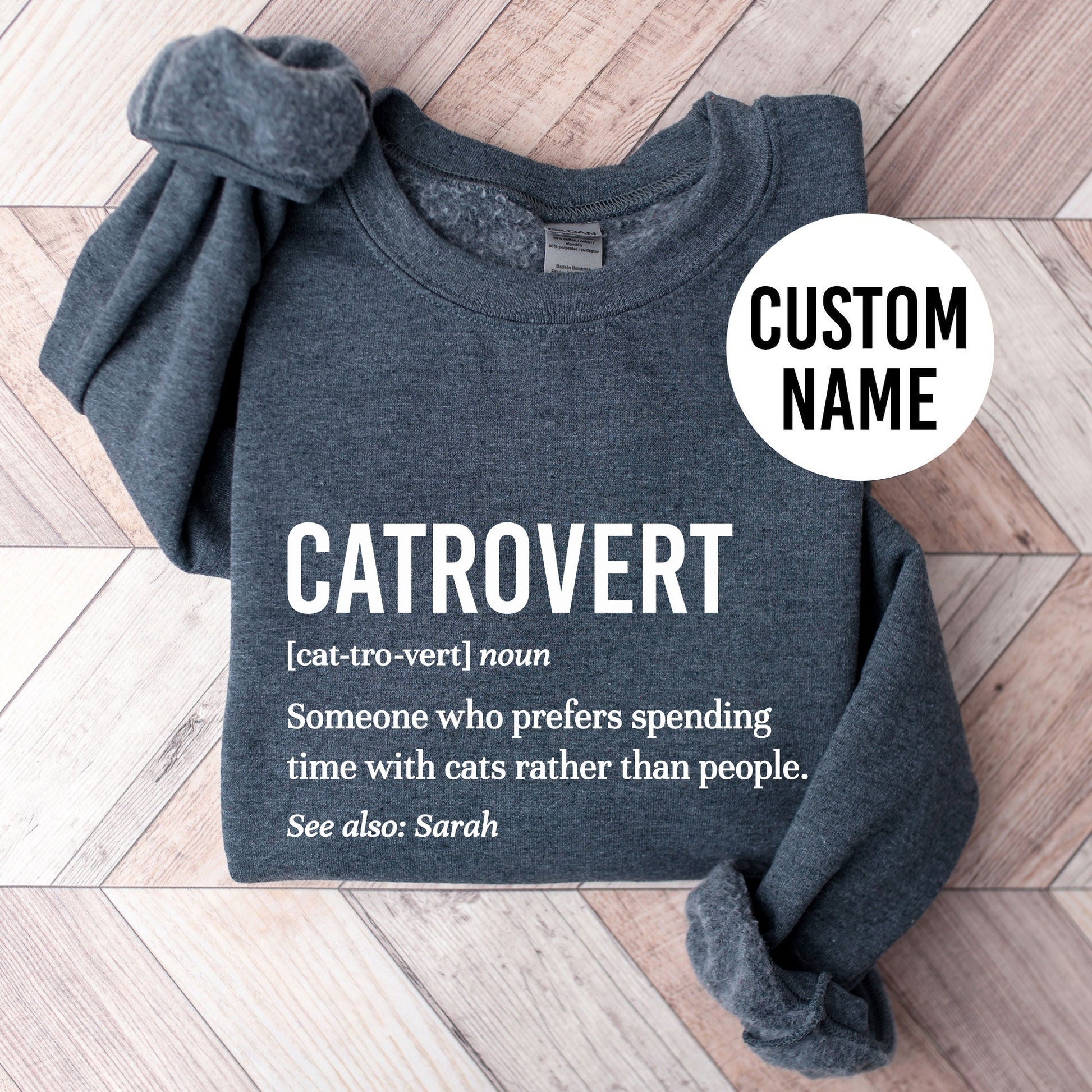 Catrovert Custom Sweatshirt - Hi Doggi