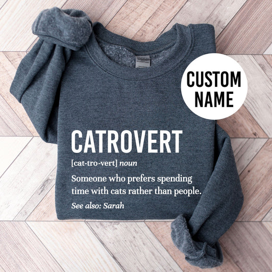 Catrovert Custom Sweatshirt - Hi Doggi