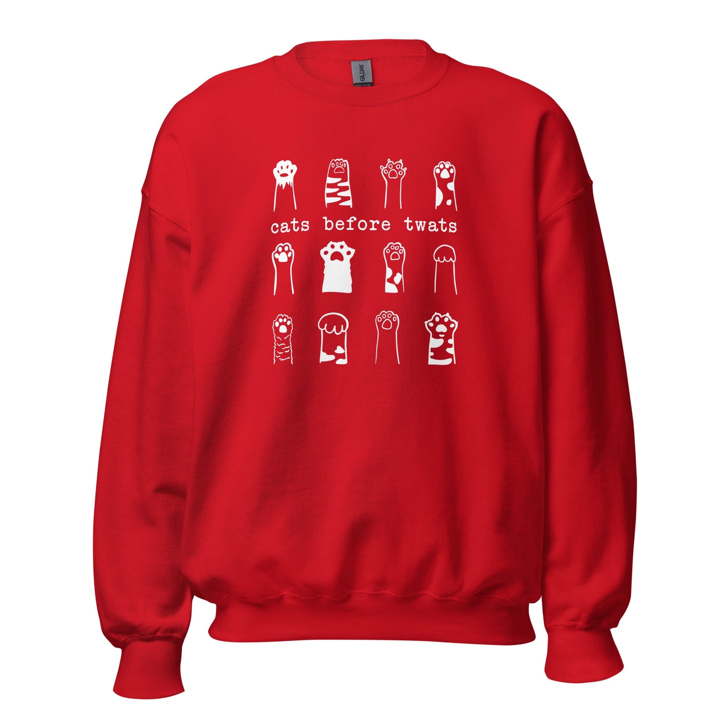 Cats Before Twats Sweatshirt - Hi Doggi