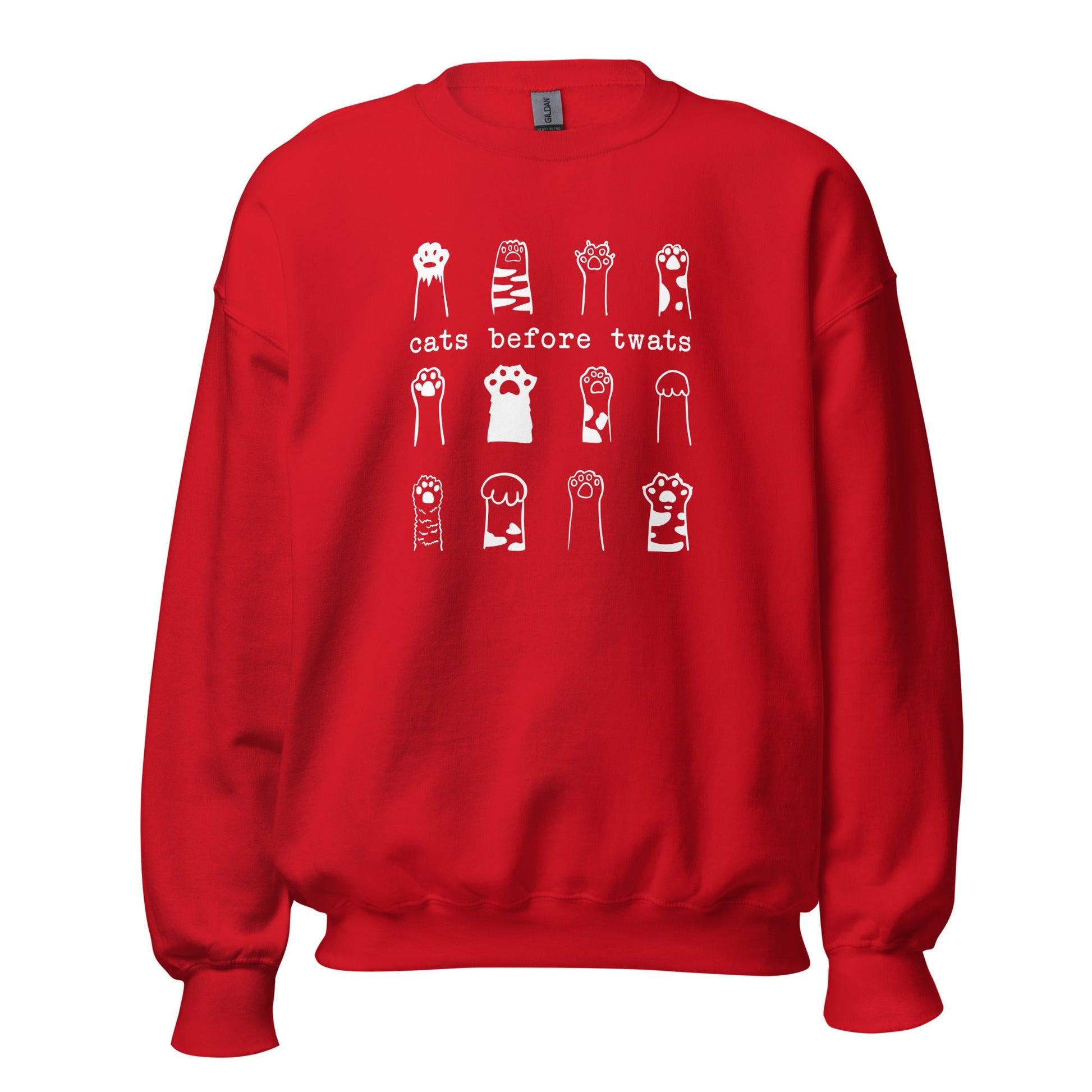 Cats Before Twats Sweatshirt - Hi Doggi