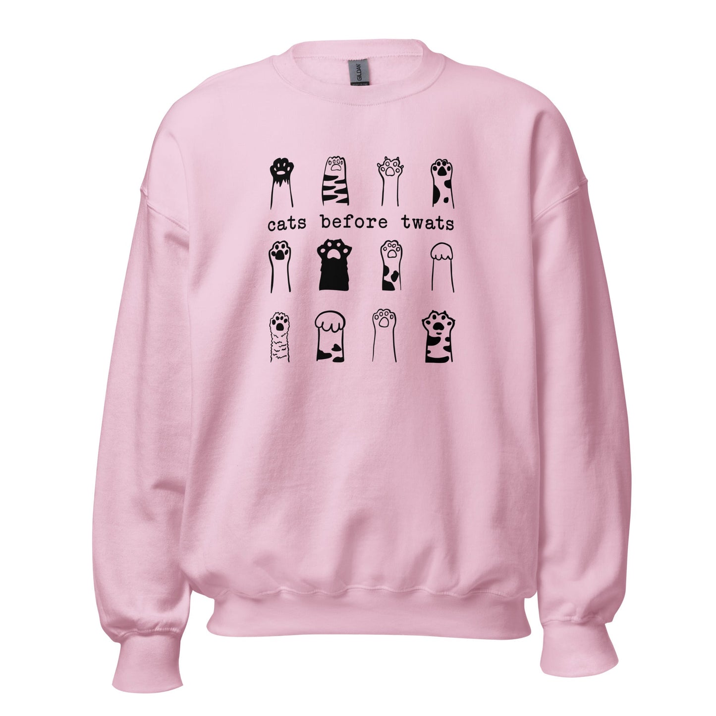 Cats Before Twats Sweatshirt - Hi Doggi